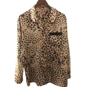 Cosmopolitan Leopard Print Button Down Shirt